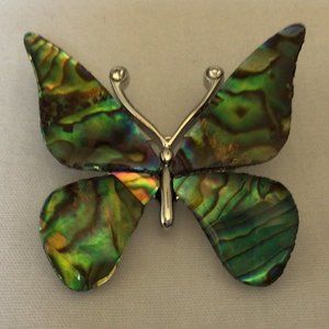 Butterfly brooch with irredecent colors